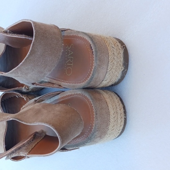 SARTO Women's Tan Espadrille Sandals - Picture 4 of 7